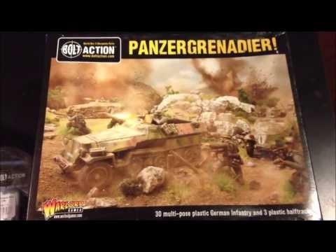 Unboxing of the German Panzer Grenadier box set by Warlord Games