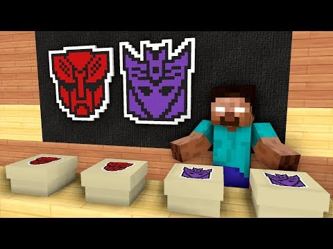 Monster School: Unboxing TRANSFORMERS Presents from Herobrine - Minecraft Animation
