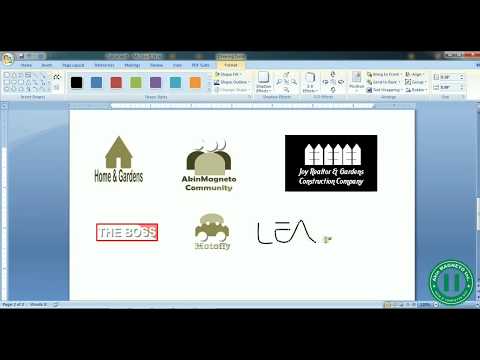 125 Amazing Drawn Logo Using Microsoft Word   How To Design Logo In Microsoft Word ( Part B) Video