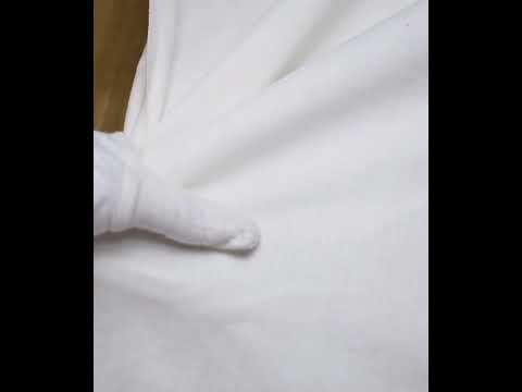 White Calico Khadi Cotton 106 GSM Fabric - Bleached Dyeable & 36 inch Width — video