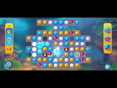 @Fishdom Atlantis Cup Stage 24 Won Without Power Ups. See Previous Video I Could Not Win This Level