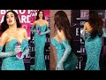 Janhvi Kapoor Looks Huge Figure In Blue Outfit Mumbai Celeb