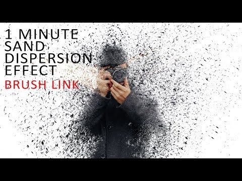 1 Minute Photoshop Sand Dispersion Effect | Photoshop Tutorial