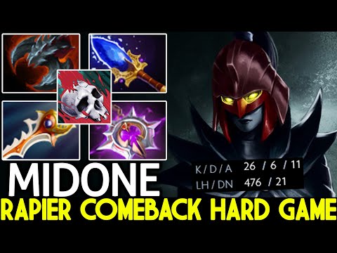 MIDONE [Phantom Assassin] Monster Unleashed 2X Rapier Comeback Hard Game Dota 2