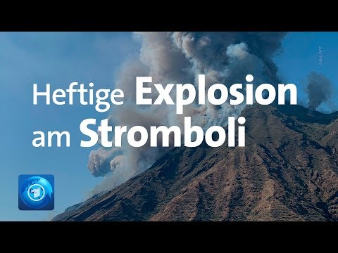 Vulkan Stromboli vor Sizilien ausgebrochen