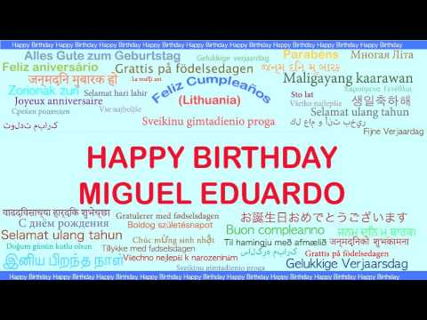 MiguelEduardo   Languages Idiomas - Happy Birthday