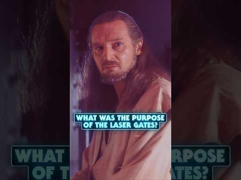 What is the Point of the Laser Gates on Naboo During the Duel of the Fates?