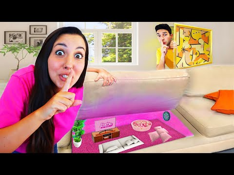 HO COSTRUITO UNA STANZA SEGRETA DEL NOSTRO COLORE IN CASA NOSTRA PER NASCONDERMI DALL' ISPETTORE!