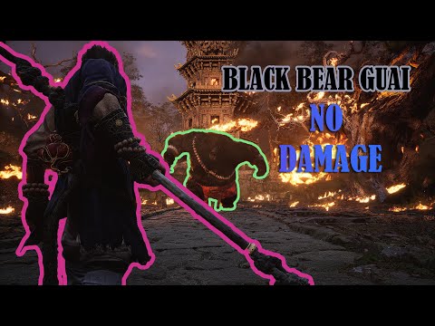 Unleashing the Monkey King: Epic No-Damage Battle Against Black Bear Guai! | Black Myth: Wukong