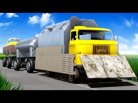 I Built an ARMORED TRAIN TRUCK for Zombie Survival!