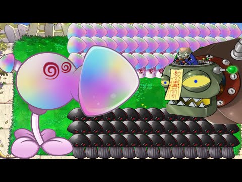 Hypno Peashooter Melon X Hypno Doom Shroom vs Giga Zomboss vs Gargantuar - Plants vs Zombies Hack