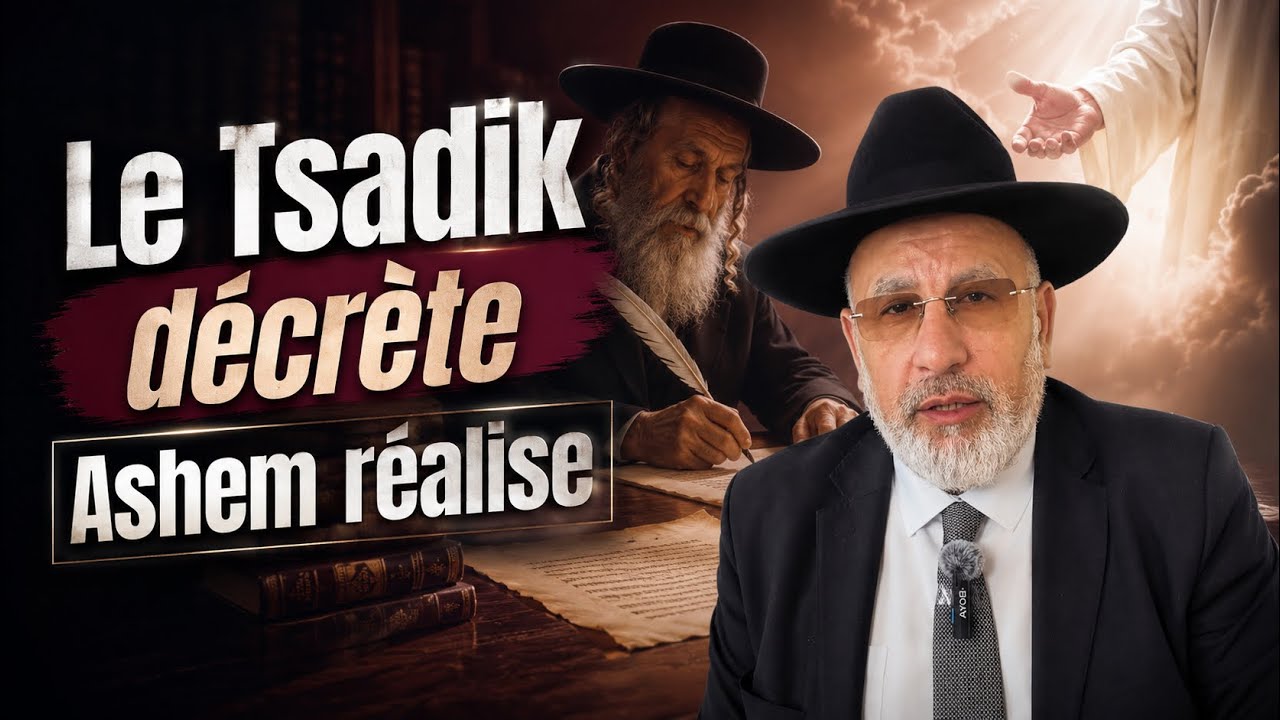 Le Tsadik décrète Ashem réalise