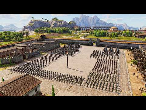 BIGGEST LAND BATTLE in Anno 117  | Full-Scale Invasion of Massive Stronghold!