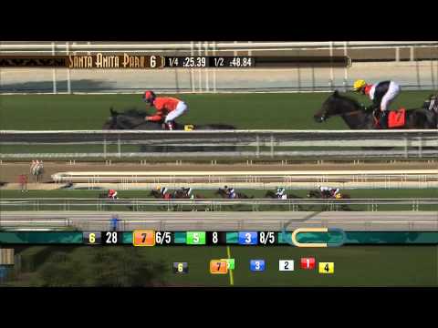 Cal-Bred Tiz Flirtatious wins the 2013 Rodeo Drive Stakes (Gr. I)