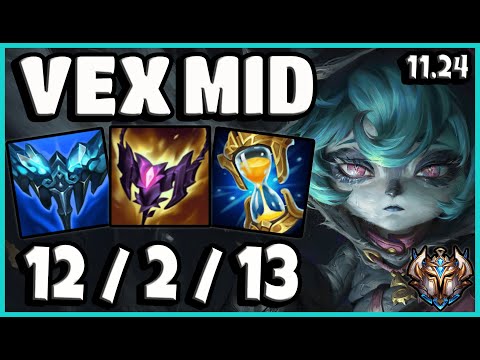 Vex MID vs Ryze | KR Challenger Patch 11.24 | Pre Season 12 💥
