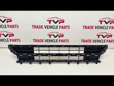 For VW Polo MK8 2017-2021 Front Bumper Lower Grille Mat Black Textured video