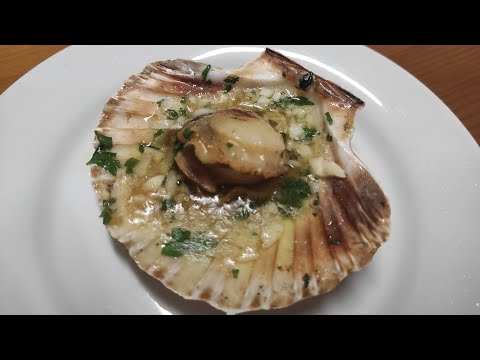 Vieira a la plancha con aliño