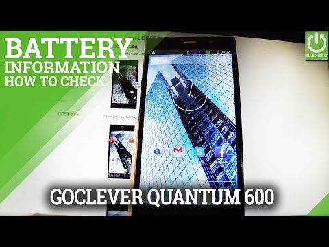 Battery Info in GOCLEVER Quantum 600 - Battery Information
