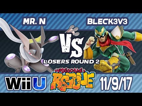 Video Game Rescue 11/9/17 - Mr. N (Greninja, Diddy Kong) vs. Bleck3v3 (Cpt. Falcon) - Wii U LR2