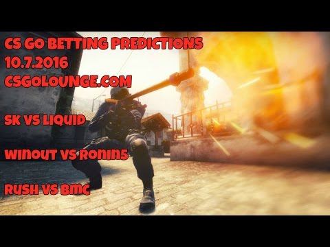 Betting Predictions ESL Finals 10.7.2016- SK vs Liquid, Rush vs BMC, Winout vs Ronin5 and More!