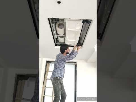 vrf installation air conditioner #mitsubishi #airconditioner #gascharging #motivation #shortsfeeds