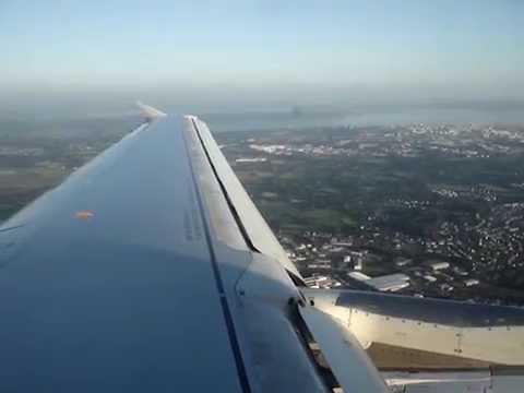 Air France Airbus A319-111 landing at Brest Guipavas