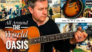 All Around The World - Oasis Acoustic Guitar Lesson