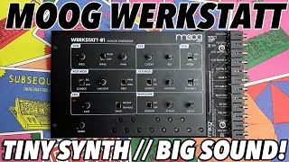 Video thumbnail for MOOG WERKSTATT-01 & CV EXPANDER // Big analogue synth tone in a tiny affordable package by DivKid