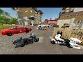 Police Chase Bad Guys Stealing Cars | Farming Simulator 22