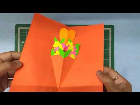 90 Degrees Pop Up card V FOLD - Tutorial 5