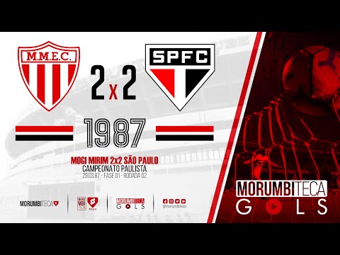 Mogi Mirim 2x2 São Paulo - Paulista 1987 - Fase 01 - rodada 02 - 29/03/1987