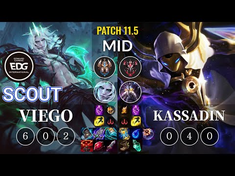 EDG Scout Viego vs Kassadin Mid - KR Patch 11.5