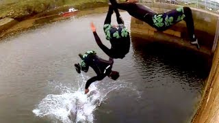 preview picture of video 'GoPro Pier Jumping Colonsay'