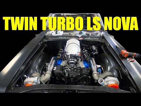 TWIN TURBO LS NOVA. 1970 Nova LS SWAP INTRO. How do these headers fit?