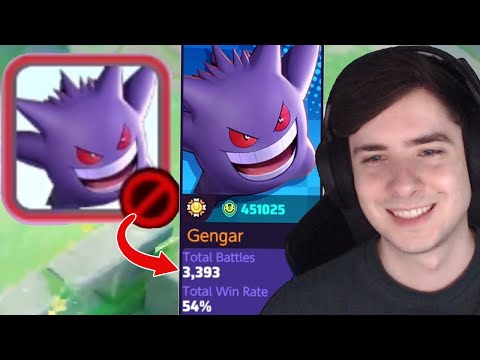My Team BANNED out the Enemy 3000+ Games GENGAR Main | Pokemon Unite