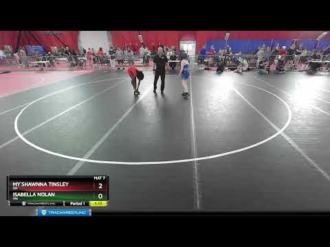 119-127 Lbs Round 1 - My`Shawnna Tinsley, OH Vs Isabella Nolan, MN A461