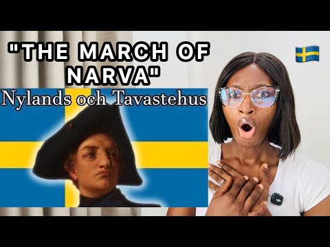 Foreigner Reacts To Nylands och Tavastehus "The March of Narva" - Swedish March