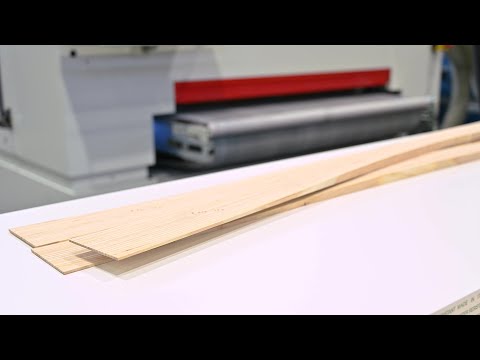 scm dmc system top-bottom calibrating line for ski cores manufacturing