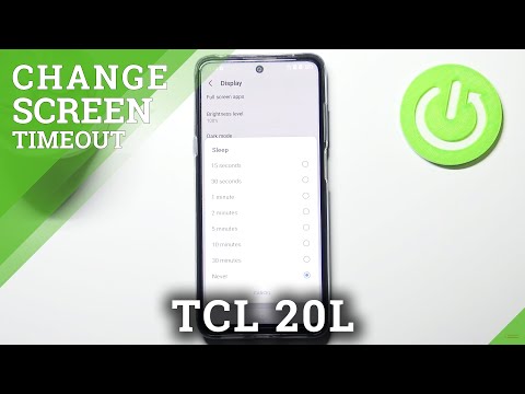How to Change Screen Timeout on TCL 20L - Customize Display Timeout