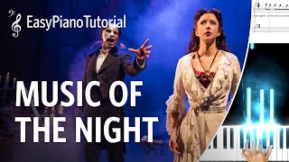 Music of the Night (Phantom of the Opera) - Free Piano Tutorial + Sheet Music