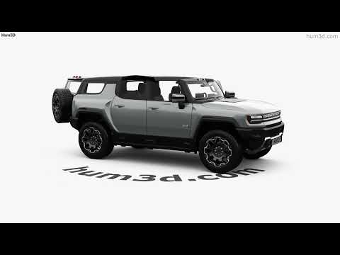 Hummer EV SUV with HQ interior 2024 3D model by 3DModels.org