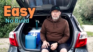 Easy Car Camping Setup in Small Car