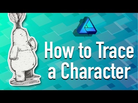 How to Trace a Character in Affinity Designer Video