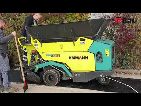 Vorführung Ammann Gehwegfertiger bei TF Bau GmbH