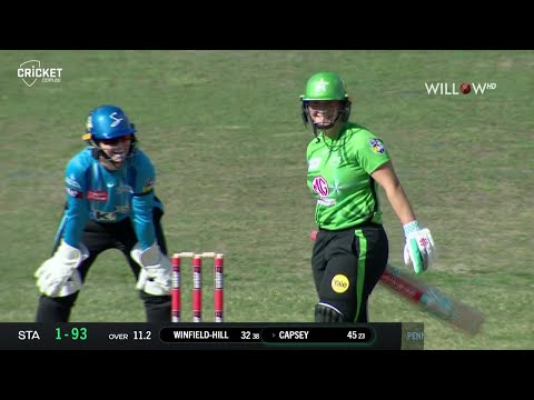 Alice Capsey 49 runs vs Adelaide Strikers Women