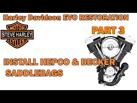 How to Install Hepco & Becker Saddlebags on Harley Davidson - Complete Guide! Part 3