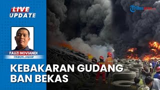 Sulitnya Padamkan Api Amuk Gudang Ban Bekas dan Peternakan Ayam Cianjur, 8 Jam Masih Belum Padam