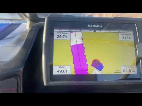 Garmin Striker Vivid 7cv at 30 mph and Contour Maps working
