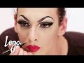 Drag Makeup Tutorial: Violet Chachki 'Leather and Lace Runway' Look | RuPaul's Drag Race | Logo