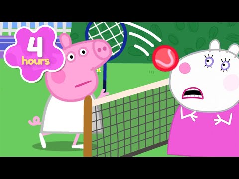 Ball Game MAYHEM!! 🏓 | Summer Fun 🌞 | Peppa Pig Full Episodes | 4 Hours of Kids Cartoons